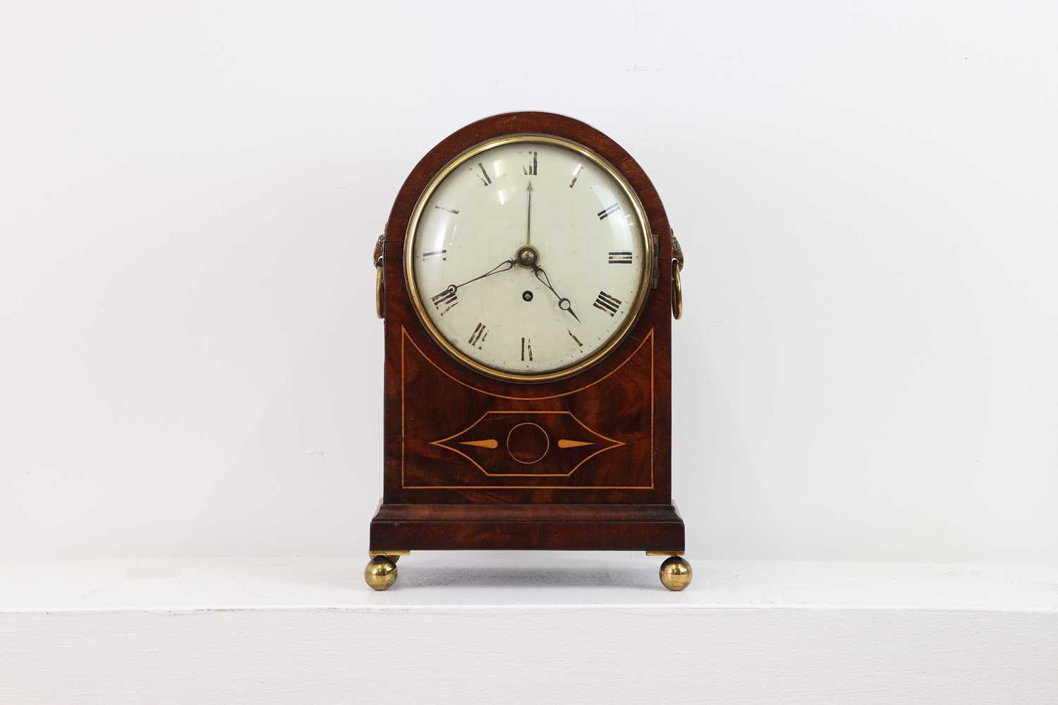 Lot 275 - A Regency mahogany and inlaid bracket clock