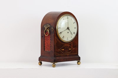 Lot 275 - A Regency mahogany and inlaid bracket clock