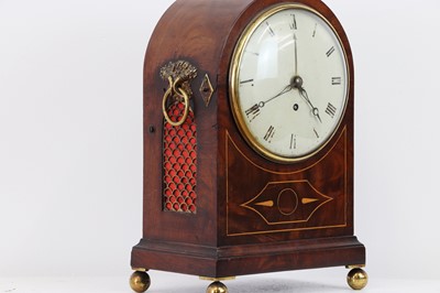 Lot 275 - A Regency mahogany and inlaid bracket clock