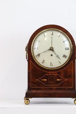 Lot 275 - A Regency mahogany and inlaid bracket clock