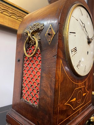 Lot 275 - A Regency mahogany and inlaid bracket clock