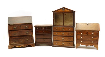 Lot 225 - An oak apprentice piece bookcase