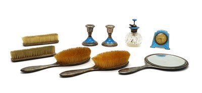 Lot 39 - A silver dressing table set