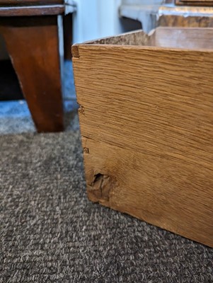 Lot 34 - A George II walnut and feather-banded kneehole desk