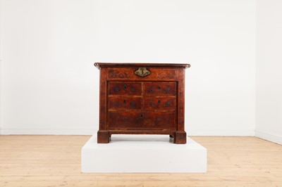 Lot 345 - A George I walnut and feather-banded architect's desk