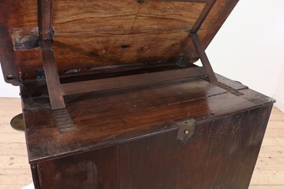 Lot 345 - A George I walnut and feather-banded architect's desk