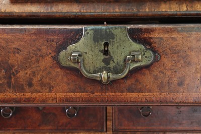 Lot 345 - A George I walnut and feather-banded architect's desk