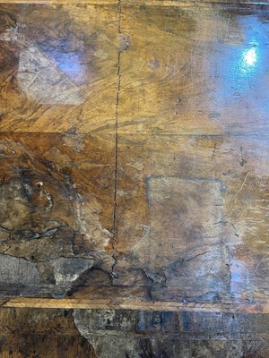 Lot 345 - A George I walnut and feather-banded architect's desk
