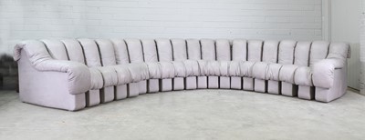 Lot 353 - A De Sede DS-600 'Snake' sofa