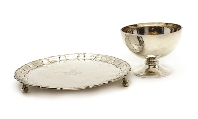 Lot 24 - A silver salver