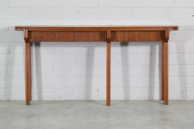 Lot 337 - An Italian oak console table