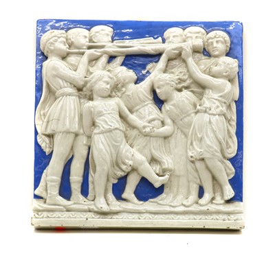 Lot 132 - A Della Robbia style pottery plaque