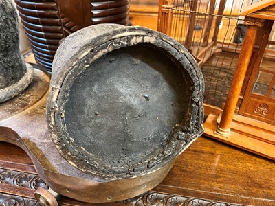 Lot 379 - Two large leather flagons or blackjacks