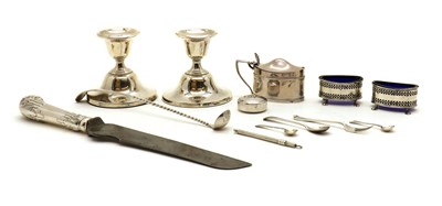 Lot 42 - A collection of silver items