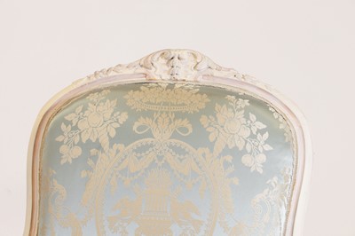 Lot 277 - A pair of Louis XVI-style painted fauteuils