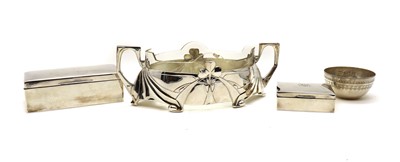 Lot 76 - A silver cigarette box