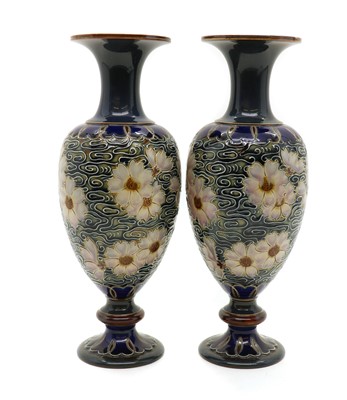 Lot 94 - A pair of Doulton Lambeth stoneware
