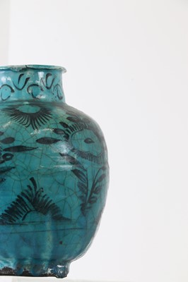 Lot 178 - A Kashan ware vase
