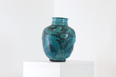 Lot 178 - A Kashan ware vase