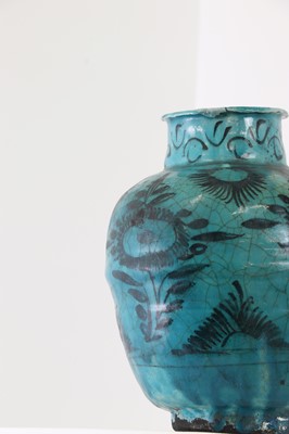 Lot 178 - A Kashan ware vase
