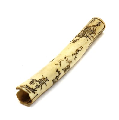 Lot 318 - An Inuit carved bone