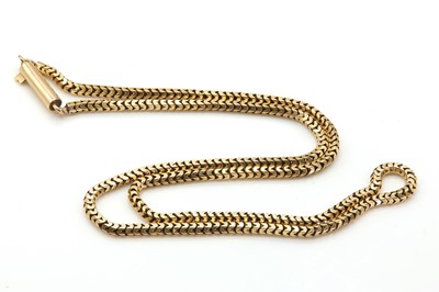 Lot 39 - A Victorian hexagonal section Brazilian snake chain
