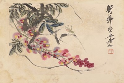 Lot 391 - A collection of five Chinese gouache paintings