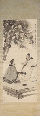 Lot 399 - A Chinese hanging scroll