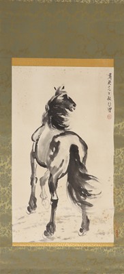 Lot 392 - A Chinese hanging scroll