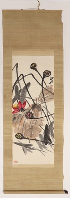 Lot 383 - A Chinese hanging scroll