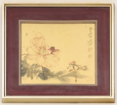 Lot 393 - A Chinese gouache painting