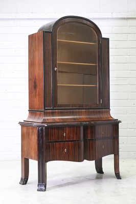 Lot 213 - An Art Deco rosewood and ebonised cabinet
