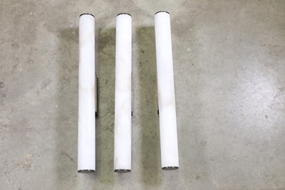Lot 604 - Three Garnier et Linker 'Callisto' wall lights