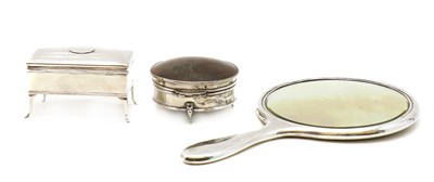 Lot 69 - A tortoiseshell and silver box
