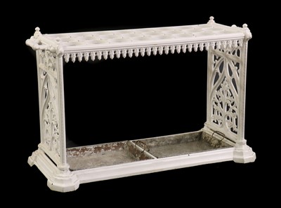 Lot 507 - A Coalbrookdale cast iron stick stand