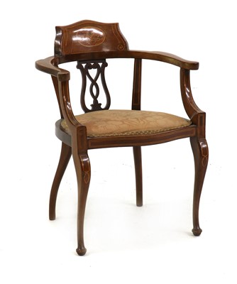 Lot 500 - An Edwardian inlaid mahogany child's chair