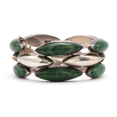 Lot 55 - A Mexican silver bracelet, by Gonzalo Moreno