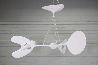 Lot 572 - A plaster 'Bird' chandelier