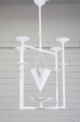 Lot 567 - A plaster 'Aura' chandelier