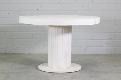 Lot 596 - A contemporary ceramic mounted centre table