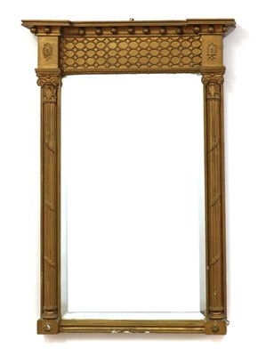 Lot 342 - A gilt gesso pier mirror