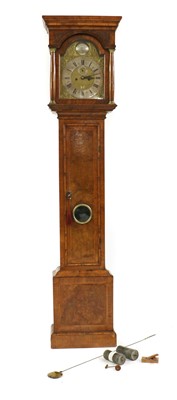 Lot 547 - A walnut longcase clock