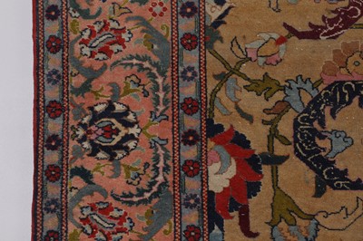 Lot 272 - A Persian wool carpet attributed to the Benlian workshops