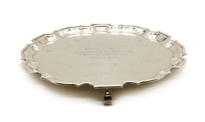 Lot 58 - A silver slaver