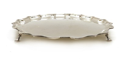 Lot 67 - A large silver salver