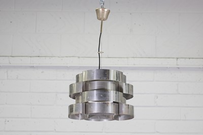 Lot 435 - A chrome ceiling pendant