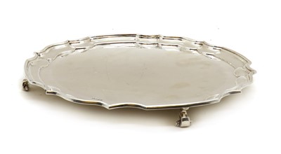 Lot 33 - A silver salver