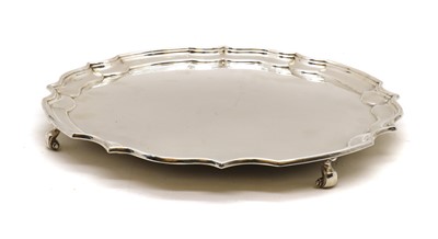 Lot 22 - A silver salver
