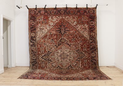 Lot 383 - A Heriz carpet
