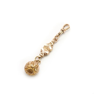 Lot 228 - A gold fob charm